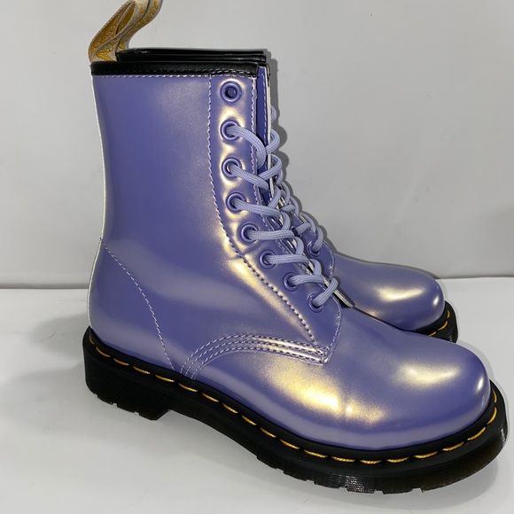 DR MARTENS 1460 VEGAN BOOT IN PURPLE HEATHER - Picture 5 of 11